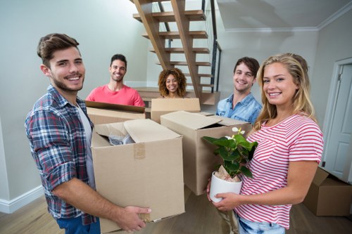 Removal team helping with a local move in Crystal Palace