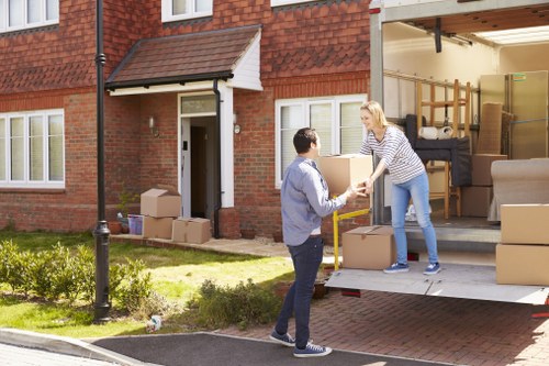 Removal van for a local move in Crystal Palace on a residential street