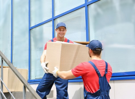 Local removals team handling a move in Crystal Palace