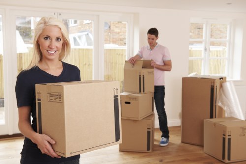 Prepared furniture items ready for safe removal and delivery