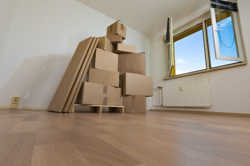 Moving van loading at a property in Crystal Palace