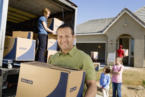 Packing and loading items for a local commercial relocation