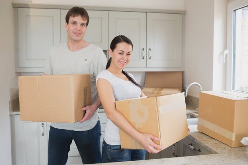 Household furniture being transported during a Crystal Palace move